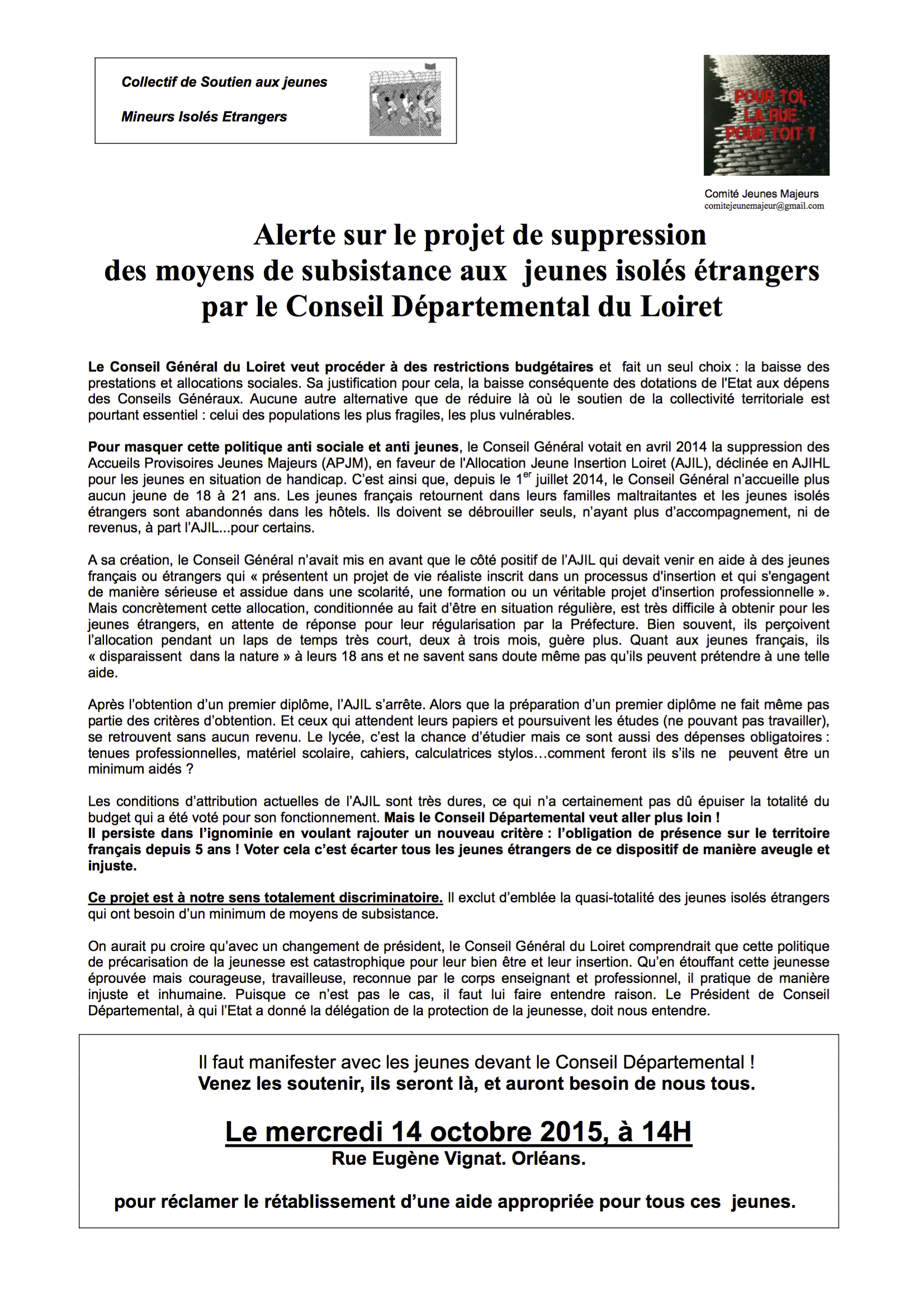 appel_soutien_Rassemblement_ 14Oct15