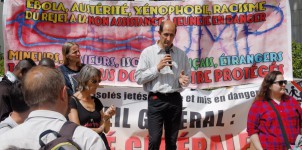 Thierry Soler, intervention lors de la manifestation pour le maintien de l'APJM